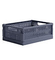 Made Crate Foldekasse - Midi - 33x24x13 cm - Blue Grey