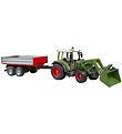 Bruder Traktor - Fendt Vario 211 m. Frontlsser og Tippelad - 02