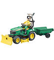 Bruder Havetraktor - b-world - John Deere m. Trailer - 62104