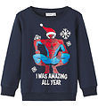 Name It Sweatshirt - NmmOmmi Spiderman - Dark Sapphire