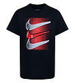 Nike T-shirt - Sort m. Rd/Gr