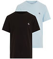 Calvin Klein T-shirt - 2-pak - Keepsake Blue/Sort