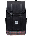 Herschel Rygsk - Retreat - EcoSystem - Black Winter Plaid