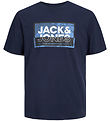 Jack & Jones T-Shirt - JcoLogan - Navy Blazer