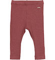 Minymo Leggings - Rib - Roan Rouge