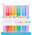 Ooly Dobbeltsidede Tuscher - 9 stk - Confetti Stamp