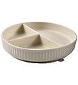 Mikk-Line Tallerken - Silikone - 3 Rum - White Swan