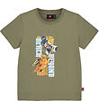 LEGO Ninjago T-shirt - LWTano 132 - Stvet Grn m. Print