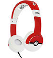 OTL Hretelefoner - Pokemon - On-Ear Junior - Pokeball - Rd/Hvi