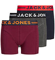 Jack & Jones Boxershorts - 3-pak - Jaclichfield - Dark Grey Mela