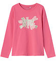 Name It Bluse - NkfVeen - Camellia Rose m. Glitter