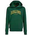 Jack & Jones Hættetrøje - JjeJosh - Dark Green