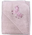 Nørgaard Madsens Babyhåndklæde - 100x100 cm - Pale Mauve m. Enhj