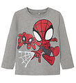 Name It Bluse - NmmDomi Spidey - Grey Melange