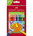 Faber-Castell Farveblyanter - Trekantet - Jumbo - 5,4 mm - 24 st