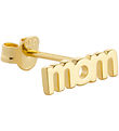 Design Letters Ørering - 1 stk. - MOM - 18K Guldbelagt