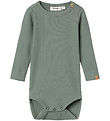 Lil Atelier Body l/ . Rib - NbmGago - Noos - Agave Green