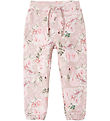 Name It Sweatpants - NmfTonia - Sepia Rose m. Svaner