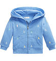 Polo Ralph Lauren Cardigan - Harbor Island Blue m. Logoer