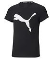 Puma T-Shirt -  ACTIVE Tee - Sort m. Print