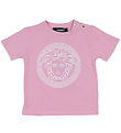 Versace T-shirt - Tutu Pink/Hvid m. Logo