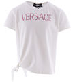 Versace T-shirt - Hvid/Pink m. Similisten