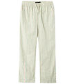 LMTD Bukser - NlfTipsy - Turtledove/Créme De Menthe Stripes