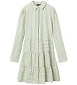 LMTD Kjole - NlfTipsy - Turtledove/Créme De Menthe Stripes