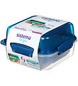 Sistema Madkasse - Lunch Stack To Go Square 1,24L - Bl