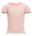 Minimalisma T-shirt - Blomst - Silke/Bomuld - Sweet Rose