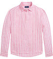 Polo Ralph Lauren Skjorte - Lismore - Hr - Pink/Hvidstribet