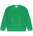 The New Bluse - Strik - TnJiva - Bright Green m. Glimmer