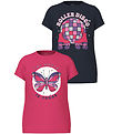 Name It T-shirt - NkfBeate - 2-pak - Rethink Pink/Dark Sapphire