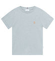 Les Deux T-shirt - Nrregaard - Summer Sky Melange/Orange