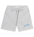 Les Deux Sweatshorts - Blake - Snow Melange/Washed Denim Blue