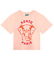 Kenzo T-shirt - Veiled Pink m. Elefant