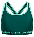 Under Armour Top - Crossback Mid Solid - Hydro Teal