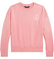 Polo Ralph Lauren Sweatshirt - Ribbon Pink m. Hvid