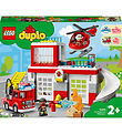 LEGO DUPLO - Brandstation Og Helikopter 10970 - 117 Dele