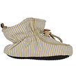 Melton Hjemmesko - Striped - Beige