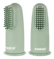 Haakaa Fingertandbørste - 2-pak - Pea Green