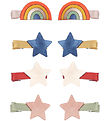 Mimi & Lula Hårspænder - 8-pak - 3 cm - Mini Over The Rainbow Su