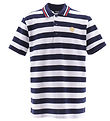 Versace Polo - Nautical Stripe - Navy/Multicolor/Gold