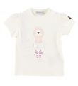 Moncler T-shirt - Hvid/Rosa m. Isbjrn