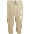 Polo Ralph Lauren Sweatpants - Khaki m. hvid