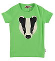 DYR-Cph T-Shirt - Dyrgrowl - Bright Green Grævling