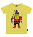 Danef T-Shirt - Danerainbow - Bright Yellow Erik Din Ven