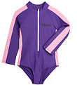 Mini Rodini Badedragt - UV50+ - Stripe - Purple