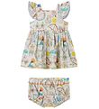 Stella McCartney Kids Kjole m. Bloomers - Hvid/Pastel