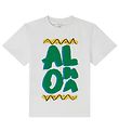 Stella McCartney Kids T-shirt - Hvid/Grn m. Print